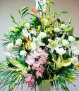 葬儀 花 スタンド 葬式 お供え スタンド花 【送料無料】供花 お悔やみ 供花 お悔やみ「洋風・葬儀専用スタンド花」法事 お供え花 生花 弔花 仏花 仏事 周忌...