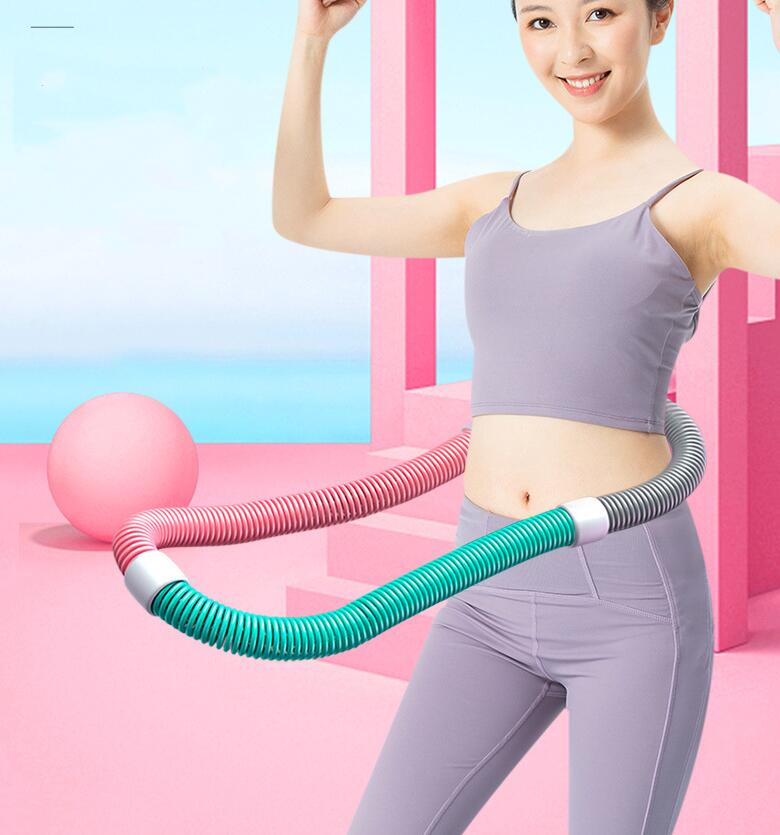 フラフープ ダイエット ベリー フィットネス ソフト PVC ソフトスプリングフラフープ 折りたたみ式 ポ..