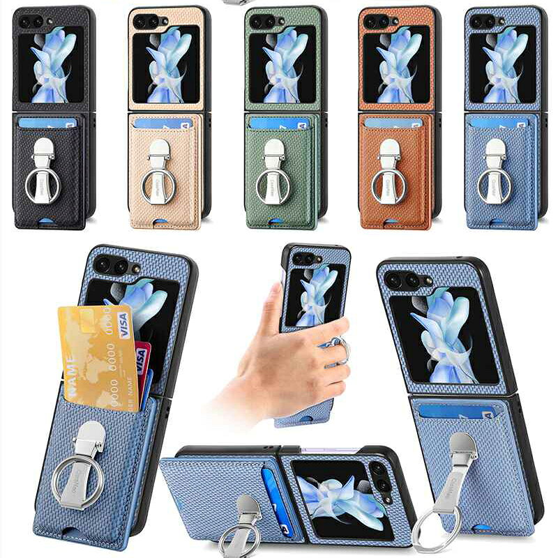 Rakuten - Galaxy Z Flip6 ケース リング付き Galaxy Z Flip5 ケース カード収納 背面 Galaxy Z Flip4 ケース スタンド機能付き ギャラクシー Z Flip3 カバー おしゃれ かわいい 韓国 耐衝撃 PUレザー スマホケース シンプル 軽量 薄型 通勤 通学 男女兼用 プレゼント
