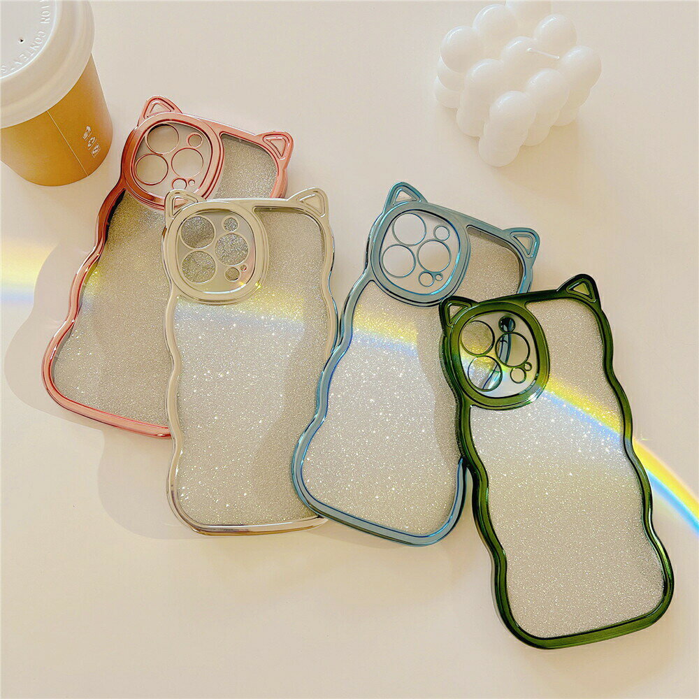 樂天商城 - iPhone16ケース 韓国 おしゃれ 可愛 iPhone17ケース iPhone16 Proケース iPhone16 Pro Max ケース 韓国 iPhone15 ケース iPhone15Pro ケース iPhone14 ケース iPhone17pro ケース 韓国 おしゃれ 可愛い かわいい きらきらインナーシート ケース アニマル ネコ 猫 耐衝撃