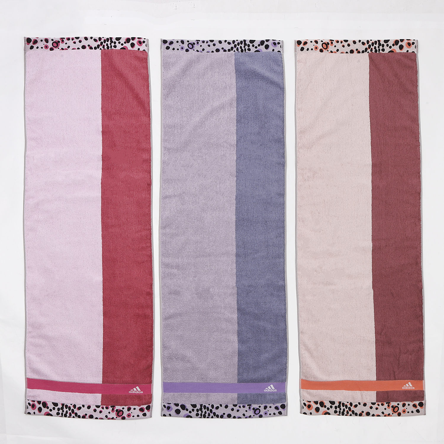 アディダス adidas　スポーツタオル　【ロゼ】　約34×110cm