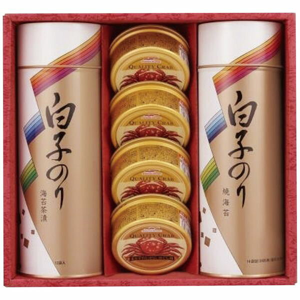 白子 白子のり のり・お茶漬け・かに缶詰合せ SN-500 ギフト 贈り物 送料無料[24]