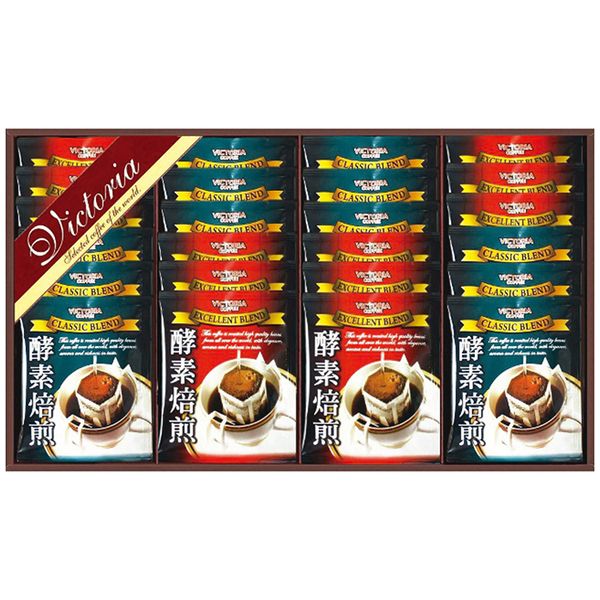 Soft Drinks - ビクトリア珈琲 ビクトリアコーヒー 酵素焙煎ドリップコーヒーセット ND-300 ギフト 贈り物 送料無料[24]