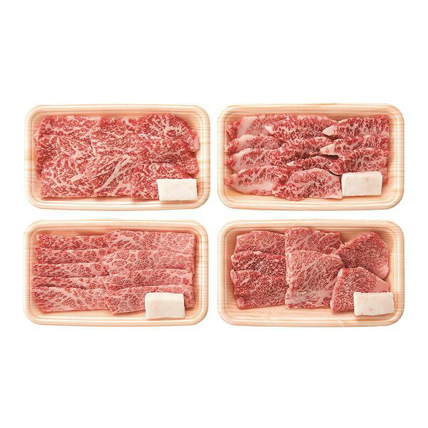 Set, Assortment - 株式会社サンショク 松阪牛人気の焼肉4種食べ比べセット 480g RKMBY48-150MA ギフト 贈り物 送料無料 【産直】[24]