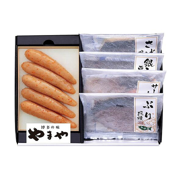 Set, Assortment - やまやコミュニケーションズ やまや 辛子明太子・レンジで簡単焼魚詰合わせ 38326 ギフト 贈り物 送料無料 【産直】[24]