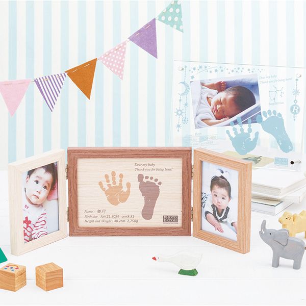 kagu*kagu 〜家具と雑貨のお店〜のユーパワー フォトデコム メモリアルフォトフレーム手形足形フレーム【お仕立て券】 PDM10103 ギフト 出産内祝い 送料無料[24]｜アングル3