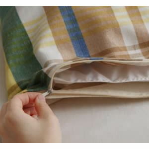 インド綿100％のあじわい深い先染めチェックカバーリング 【RALUT】ラルツ 掛布団カバー シングル[00]