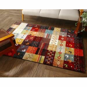 ポイント4倍！トルコ製ウィルトン織ギャッベデザインラグ ELISA エリザ 80×140cm[S4][00]