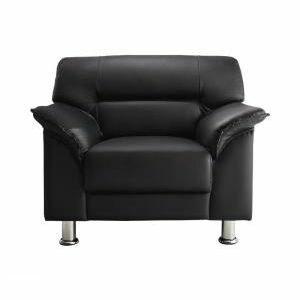 Rakuten - セットが選べるモダンデザイン応接ソファシリーズ シンプルモダンシリーズ BLACK ブラック ソファ 1P(単品)[00]