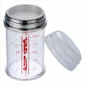 粉糖ふり器　粉ふるい器　ステンレス網　蓋付き【代引不可】 [01]