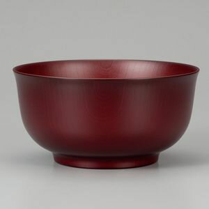 どんぶり　木目　羽反型　ローズ　【代引不可】 [01]