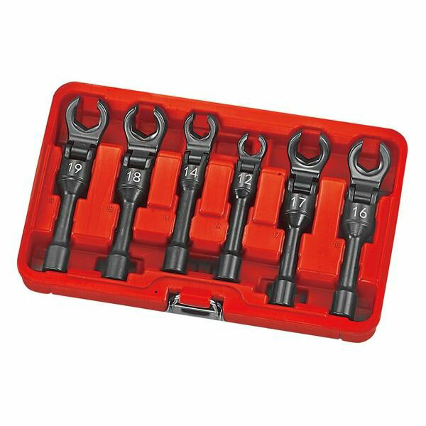 【JTC】6PCS フレキシブルオープンエンドレンチセット JTC6707[05]