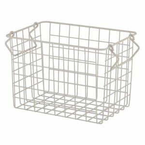 Rakuten - スタッキングワイヤーバスケット WH 26x18x18 ホワイト （入数：6点）[09]