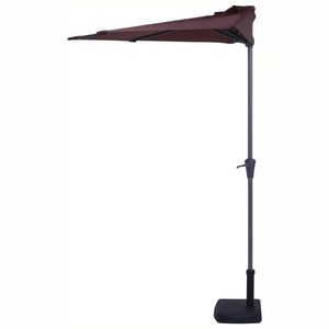 商品サイズ（mm）全体：幅2700×奥行1390×高さ2340、親骨の長さ：1350mm、展開時最長辺サイズ：約2700mm、支柱直径：38mm商品重量（kg）3.2梱包サイズ外箱：幅1400 × 奥行145 × 高さ130素材材質：■構造部材：アルミニウム(支柱グレー) ■張り材：ポリエステルカラー（柄）ブラウン入数1点JANコード4953980378552注意事項※商品画像の小物等は商品に含まれておりません。 ※画面上のカラーはブラウザや設定により、実物とは若干異なる場合がございます。 あらかじめご了承の上ご注文ください。関連商品半円パラソル グリーン （入数：1点）半円パラソル アイボリー （入数：1点）半円パラソル ブラウン （入数：1点）半円パラソル ブラウン （入数：1点）【注意事項】メーカー直送の商品となります。お届け先が、北海道、沖縄、離島になる場合、別途送料が必要になる場合がございます。