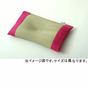 ポイント4倍！枕 まくら い草枕 消臭 ピロー 国産 無地 ベビー キッズ 『さわやか 平枕』 ピンク 約30×20cm 1120820226401 [13]