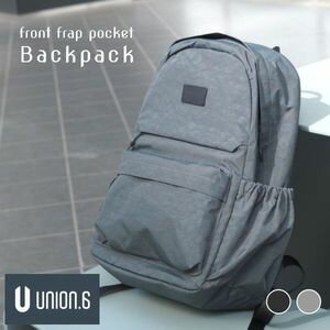 フロントフラップポケット バックパック 軽い ナイロン リュック 通学 レディース メンズ 大人 リュックサック 通勤 通学【union.6】 [32]
