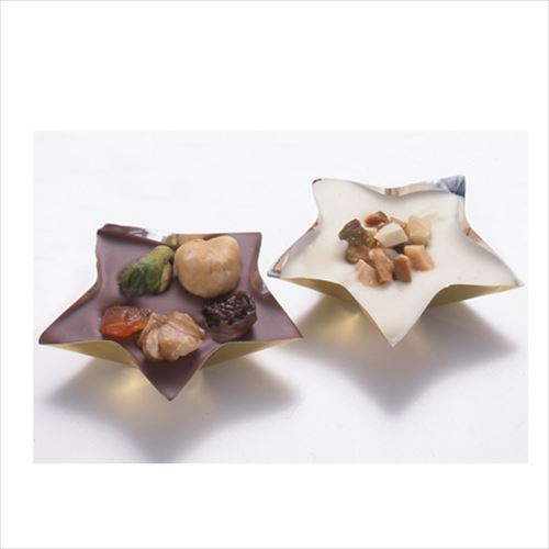 チョコカップ　チョコレート型　星　2色　40枚入【代引不可】 [01]