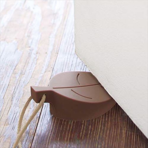 ドアストッパー リーフ ブラウン【代引不可】 [01] [2]