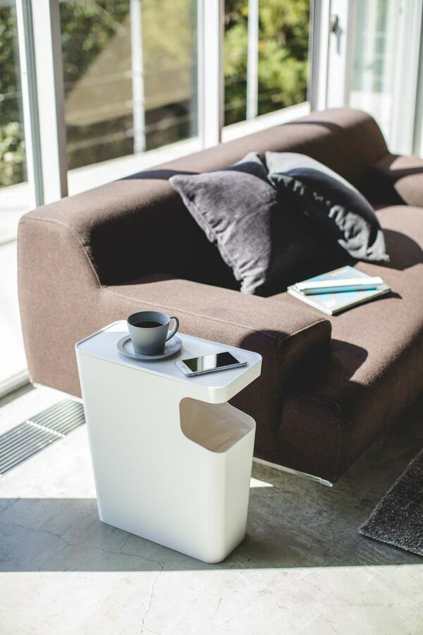 ダストボックス・サイドテーブルタワーWH 3988 tower 山崎実業 YAMAZAKI【代引不可】 [01] [2]