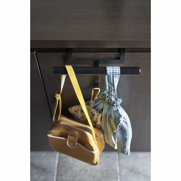 下駄箱扉ランドセル&リュックハンガー タワー ブラック 5239 タワー tower 山崎実業 YAMAZAKI[01] [2]