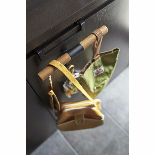 下駄箱扉ランドセル&リュックハンガー リン ブラウン 5240 リン RIN 山崎実業 YAMAZAKI[01] [2]