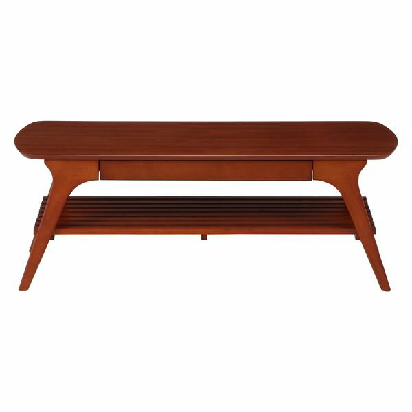 引出シ付キセンターテーブル BR ブラウン (入数:1点)[09] [2]