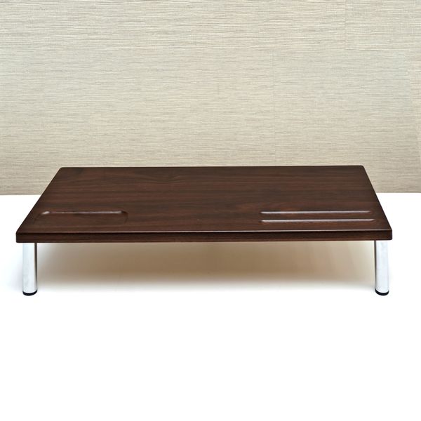 PCモニタースタンド ハイタイプ WAL/WH 幅60cm 高さ9.7cm パソコンデスク パソコン台 デスク周辺 パソコン周辺 高さ調整 空間収納 キーボード収納 [33]