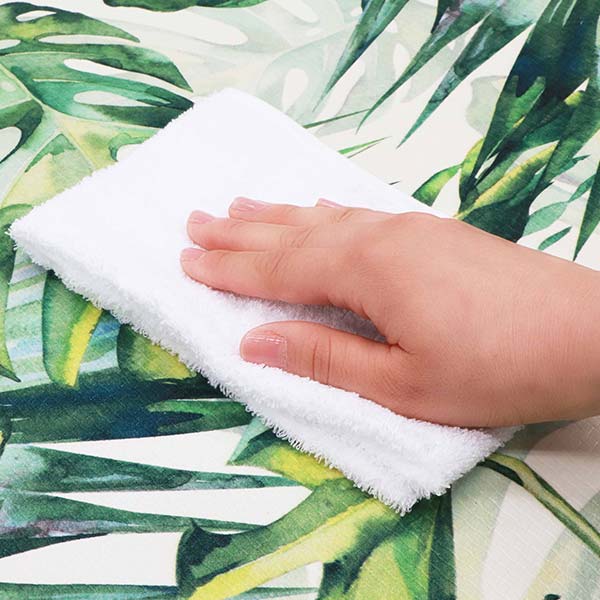 トイレマット　拭ける　撥水　PVCトイレマット　ジャングル　55×60cm　抗菌　　[01]