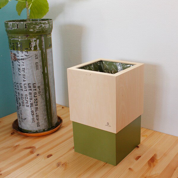 W CUBE 10L シナ合板 オリーブ YK06-012 ヤマト工芸[01] [3]