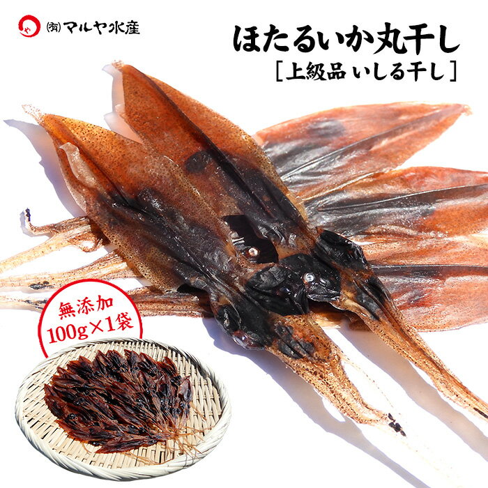 ほたるいか ホタルイカ 丸干し いしる干し 魚醤 上級品 干物 (石川県・福井県産) 100g 60~70匹 酒の肴 珍味 おつまみ メール便 送料無料 代引き不可