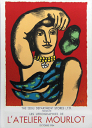 \今だけP2倍+送料無料!!/ フェルナン レジエ【Fernand Leger】 ポスター アート ポスター L'a Telier Mourlot