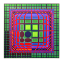 \今だけP2倍+送料無料!!/ ヴィクトル ヴァザルリ【Victor Vasarely】 ポスター アート ポスター Koskar