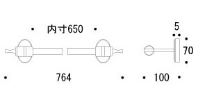 タオルハンガー タオルかけ タオル掛け アイアン 真鍮 アンティーク 洗面所 トイレ おしゃれ キッチン：g-6g4038k3