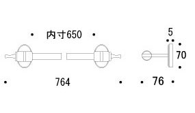 タオルハンガー タオルかけ タオル掛け アイアン 真鍮 アンティーク 洗面所 トイレ おしゃれ キッチン：g-6g4042k4