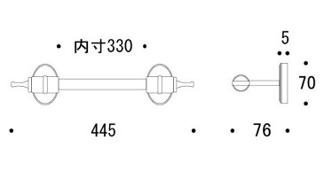 タオルハンガー タオルかけ タオル掛け アイアン 真鍮 アンティーク 洗面所 トイレ おしゃれ キッチン：g-6g4042k3