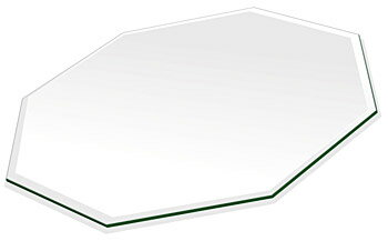 ミラー トレイ ミラー トレー 鏡 トレイ 鏡 トレー:クリアミラー(通常の鏡) 正八角形(200x200mm)(鏡トレイ 鏡トレー ミラートレイ ミラートレー...