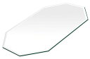 ミラー トレイ ミラー トレー 鏡 トレイ 鏡 トレー:クリアミラー(通常の鏡) 長八角形(200x300mm)(鏡トレイ 鏡トレー ミラートレイ ミラートレー...