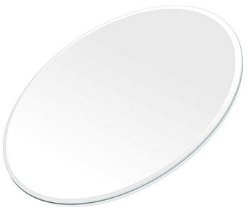 ミラー トレイ ミラー トレー 鏡 トレイ 鏡 トレー:スーパークリアミラー(高透過 超透明鏡) 楕円形(233x350mm)(鏡トレイ 鏡トレー ミラートレイ...