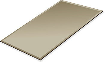 ミラー トレイ ミラー トレー 鏡 トレイ 鏡 トレー:ブロンズミラー(ブロンズ色の鏡) 長方形(160x240mm)(鏡トレイ 鏡トレー ミラートレイ ミラー...