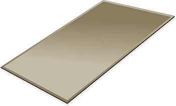 ミラー トレイ ミラー トレー 鏡 トレイ 鏡 トレー:ブロンズミラー(ブロンズ色の鏡) 長方形(233x350mm)(鏡トレイ 鏡トレー ミラートレイ ミラー...