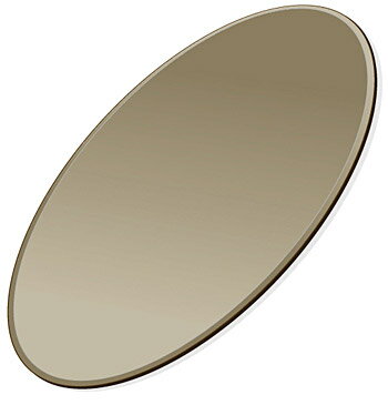 ミラー トレイ ミラー トレー 鏡 トレイ 鏡 トレー:ブロンズミラー(ブロンズ色の鏡) 楕円形(140x300mm)(鏡トレイ 鏡トレー ミラートレイ ミラー...