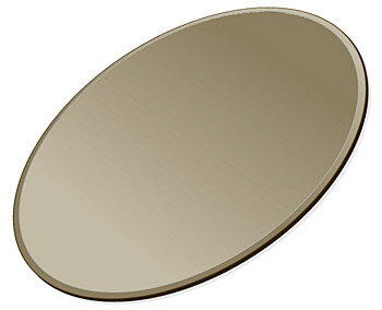 ミラー トレイ ミラー トレー 鏡 トレイ 鏡 トレー:ブロンズミラー(ブロンズ色の鏡) 楕円形(266x400mm)(鏡トレイ 鏡トレー ミラートレイ ミラー...