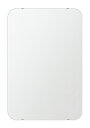 \今だけP2倍+送料無料!!/ クリスタル ミラー 洗面鏡 浴室鏡 608x912mm 角丸四角形 シンプルカット 洗面 鏡 浴室 壁掛け ミラー 日本製 5m...