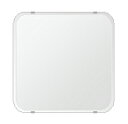 クリスタル ミラー 450x450mm 角丸四角形 クリスタルカット 鏡 壁掛け ミラー 壁掛け 日本製 5mm厚 玄関 リビング 寝室 トイレ 壁掛け鏡 ウオ...