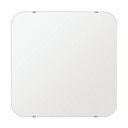 スーパークリアー ミラー 550x550mm 角丸四角形 シンプルカット 鏡 壁掛け ミラー 壁掛け 日本製 5mm厚 玄関 リビング 寝室 トイレ 高透過 高...