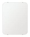 スーパークリアー ミラー 500x640mm 角丸四角形 シンプルカット 鏡 壁掛け ミラー 壁掛け 日本製 5mm厚 玄関 リビング 寝室 トイレ 高透過 高...