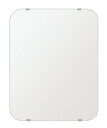 スーパークリアー ミラー 400x500mm 角丸四角形 シンプルカット 鏡 壁掛け ミラー 壁掛け 日本製 5mm厚 玄関 リビング 寝室 トイレ 高透過 高...
