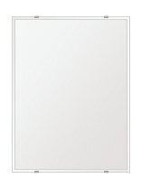 ＼今だけP2倍+送料無料!!／ スーパークリアー ミラー 450x600mm 長方形 クリスタルカット 鏡 壁掛け ミラー 壁掛け 日本製 5mm厚 玄関 リビング 寝室 トイレ 高透過 高精彩 壁掛け鏡 ウオールミラー 姿見 全身 角型 四角 四角形