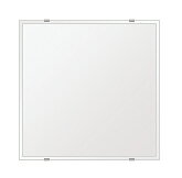 スーパークリアー ミラー 450x450mm 正方形 クリスタルカット 鏡 壁掛け ミラー 壁...