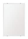 スーパークリアー ミラー 400x600mm 長方形 クリスタルカット 鏡 壁掛け ミラー 壁掛け 日本製 5mm厚 玄関 リビング 寝室 トイレ 高透過 高精...